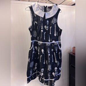 Folter Skeleton Peter Pan Collar Dress